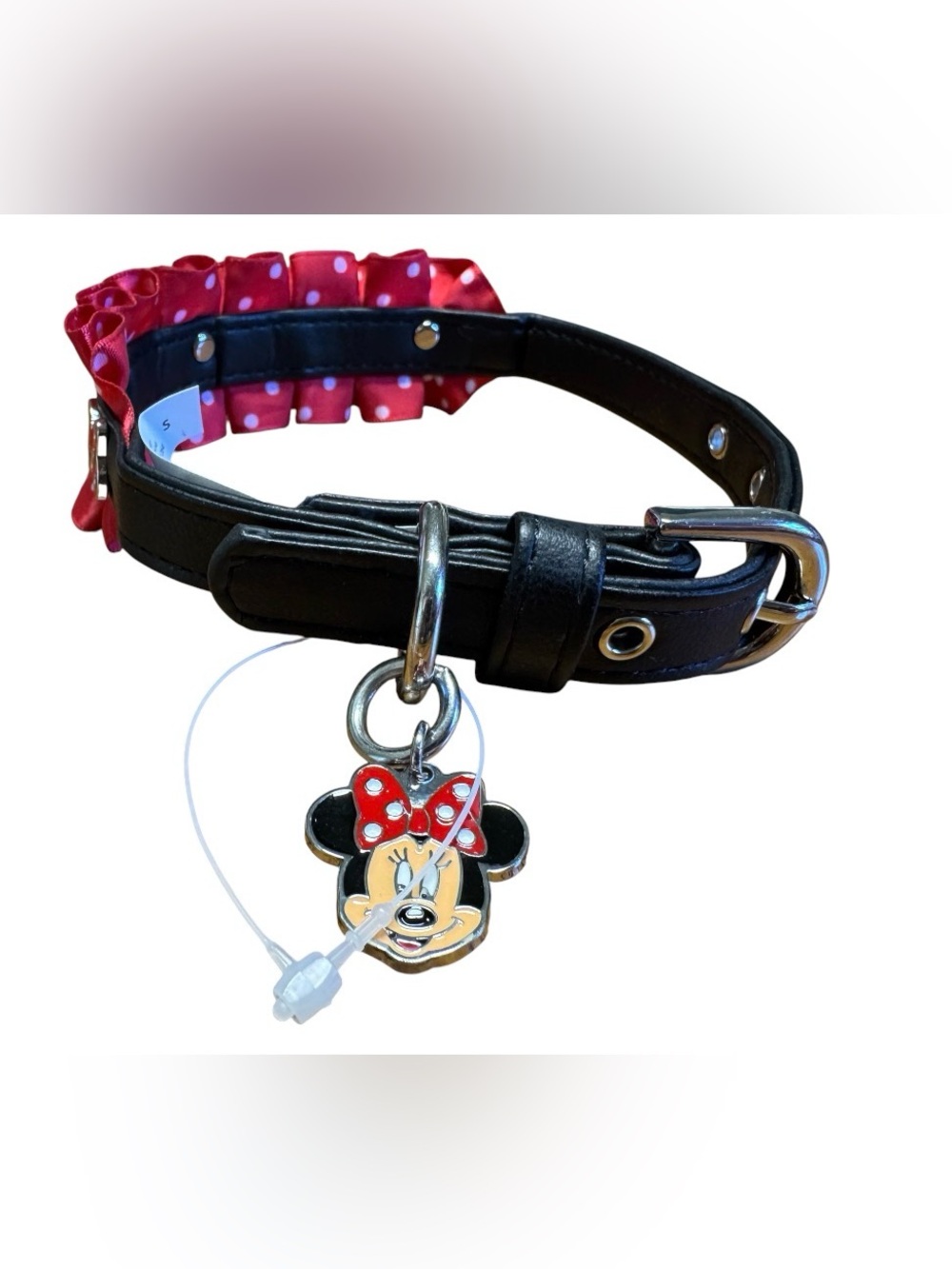 NWOT Disney Dog Collar - Minnie Mouse Ruffles SZ S - Picture 2 of 8